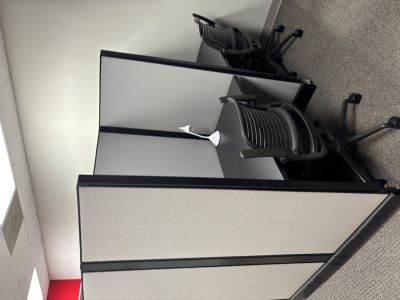 Black Metal Frame Cubicles 